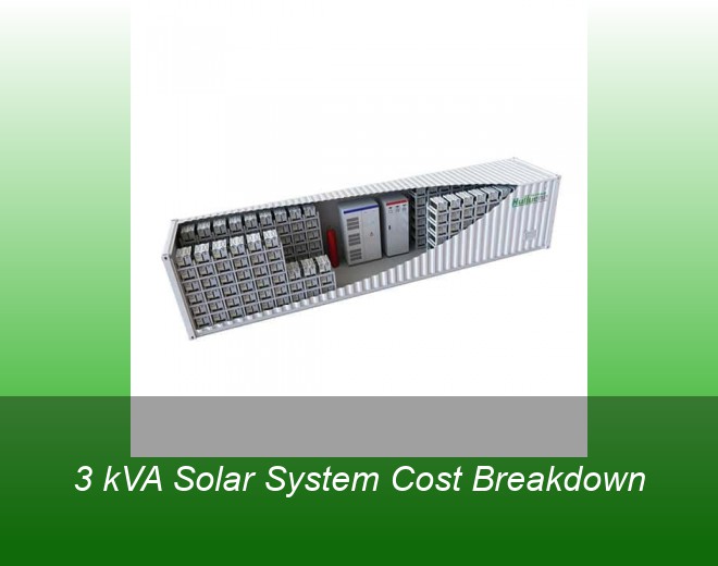 3 kVA Solar System Cost Breakdown